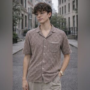 Art of Rhetoric Vintage-Inspired Soft Neutral Textured Knit Eclectic Grandpa  XL